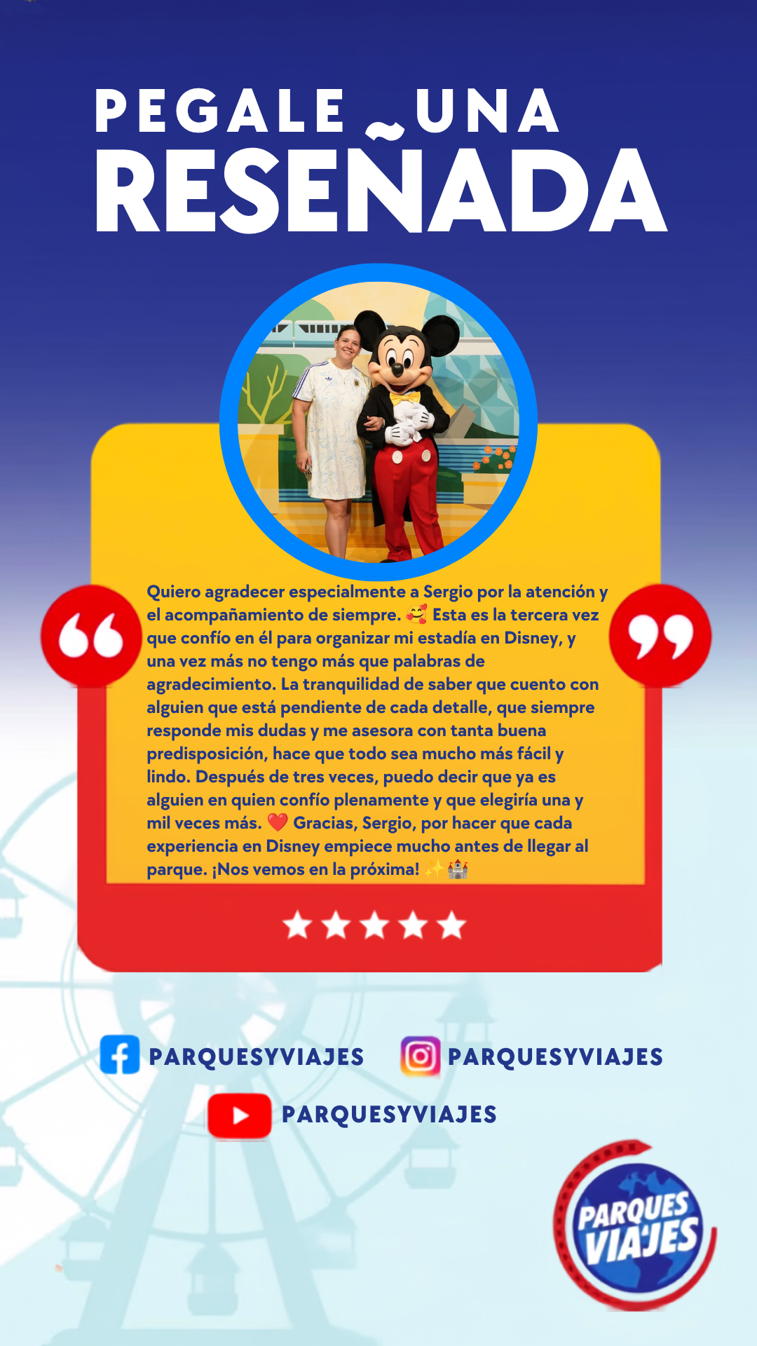 Reseña real de viajeros de Parques y Viajes