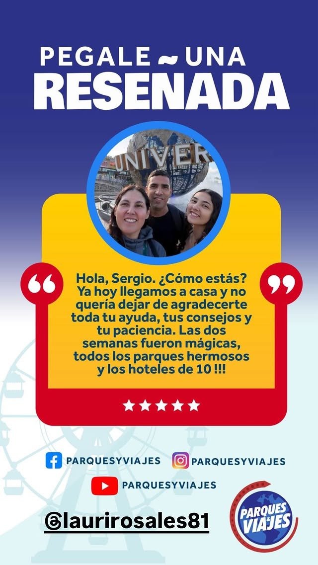 Reseña real de viajeros de Parques y Viajes